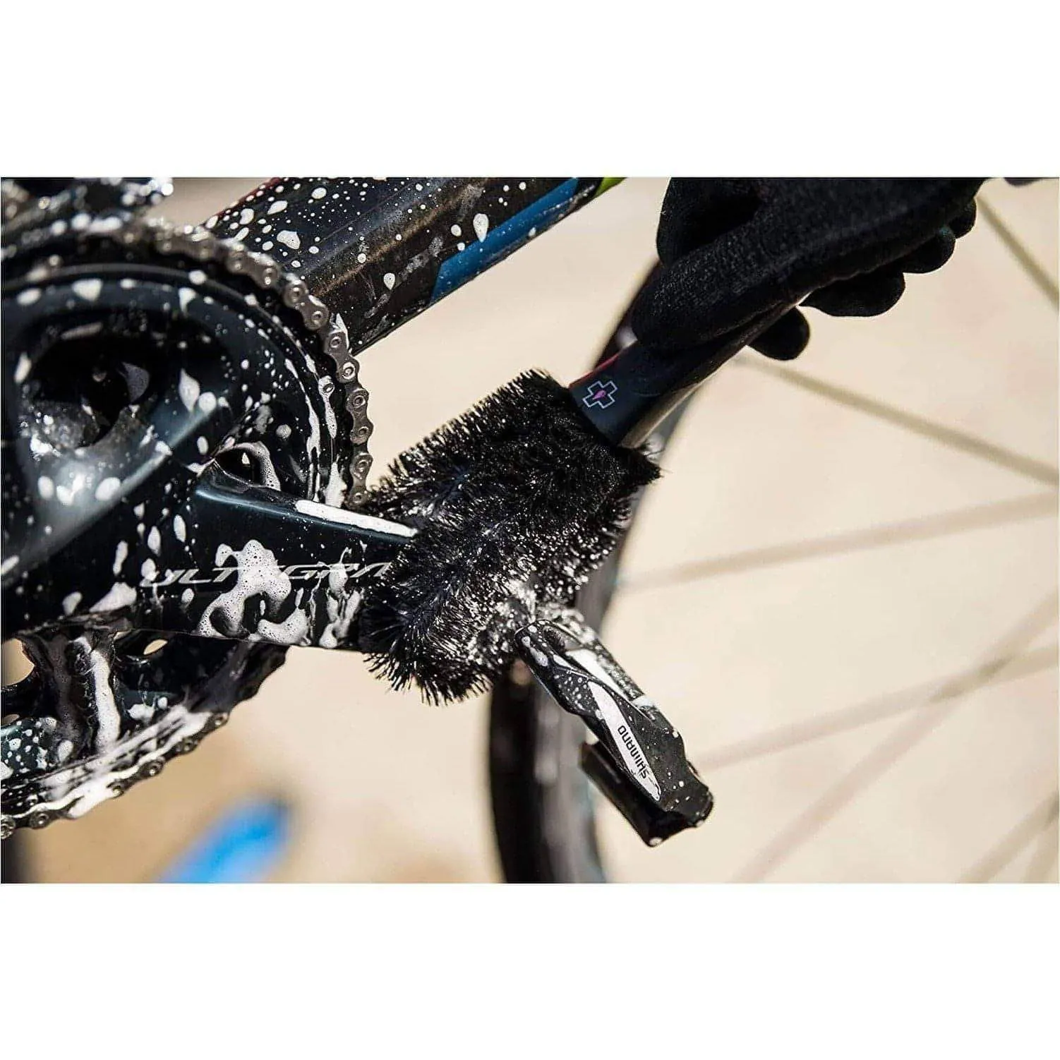 Muc-Off Rubberised Two Prong Bike Cleaning Brush