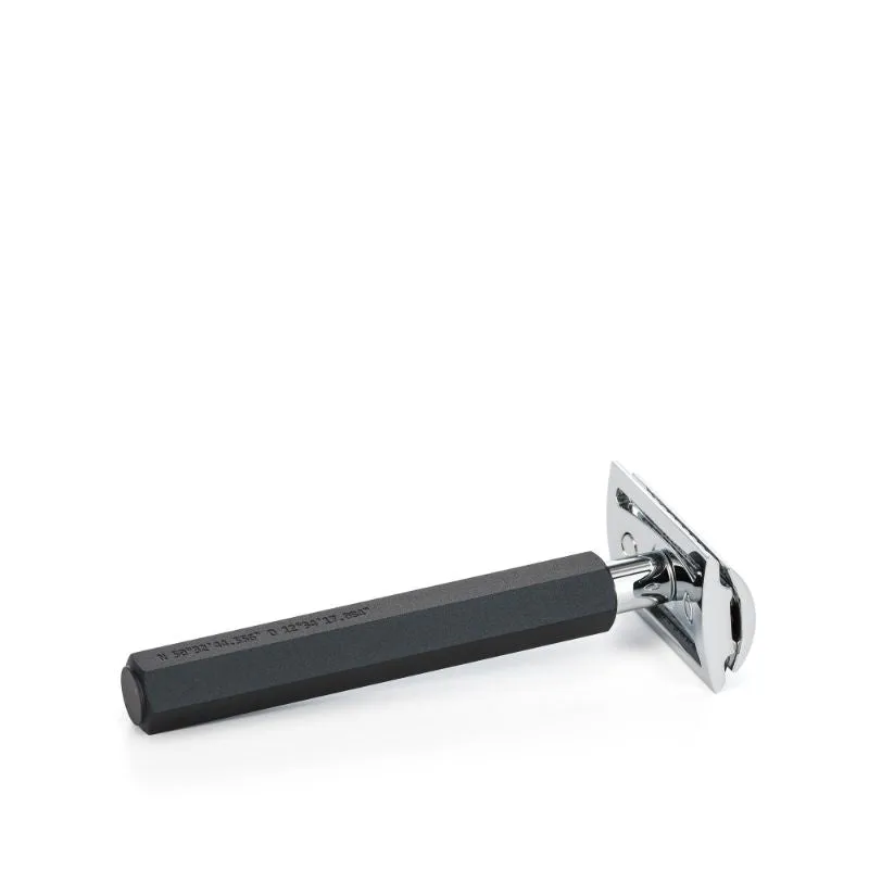 MUHLE Hexagon Anodised Aluminum Graphite Safety Razor