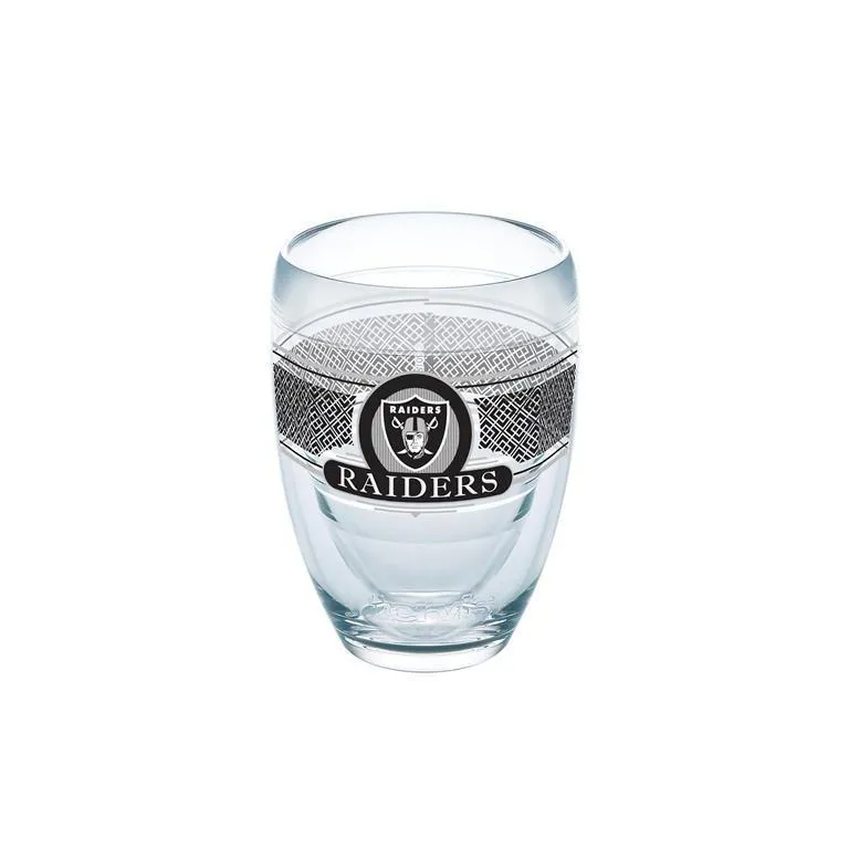 Oakland Raiders  Tervis Stemless Wine Glass - (Set of 2)