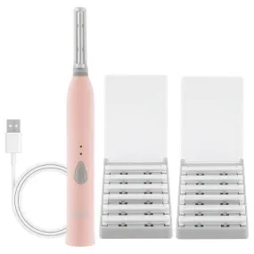 Open Box - Spa Sciences Sima Sonic Dermaplaning Tool 2 in 1 Women's Facial Exfoliation & Hair Removal System - Pink