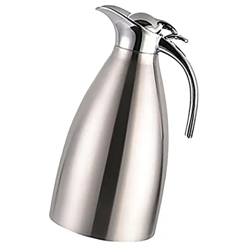 Optimuss Stainless Steel Insulated Dual Layer Coffee Water Jug Thermal Fl k Silver