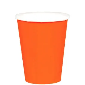 Orange Peel 9oz Paper Cups 20 Ct