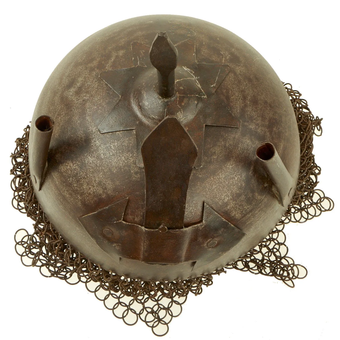 Original Persian 19th Century Kulah Khud Spiked War Helmet Circa 1840