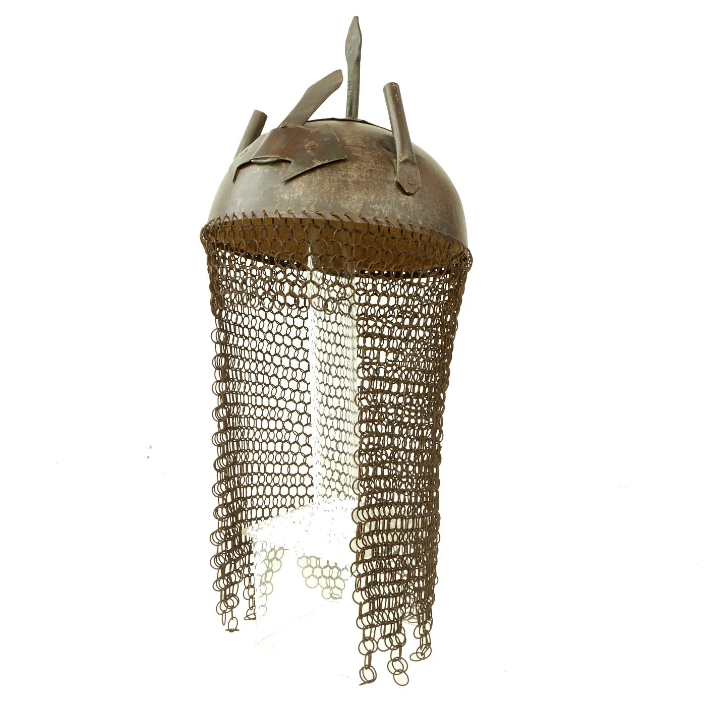 Original Persian 19th Century Kulah Khud Spiked War Helmet Circa 1840