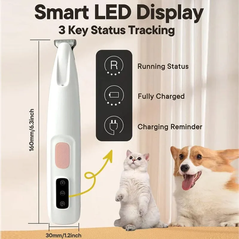 Pet Hair Trimmer With Led Light