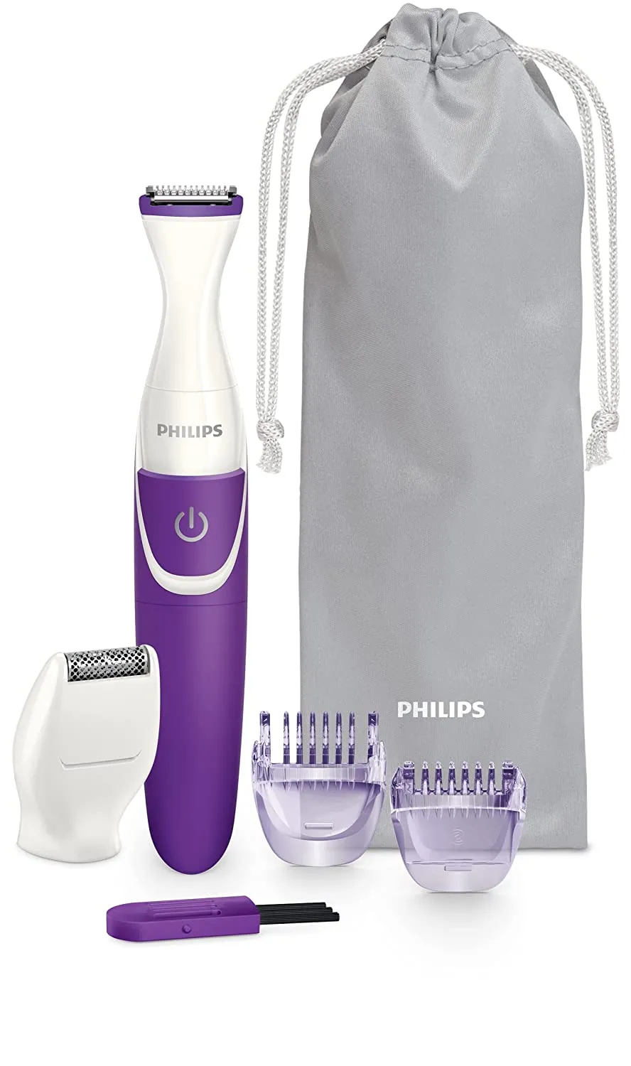 PHILIPS BRT383/15 Trimmer 45 min Runtime 3 Length Settings  (Purple, White