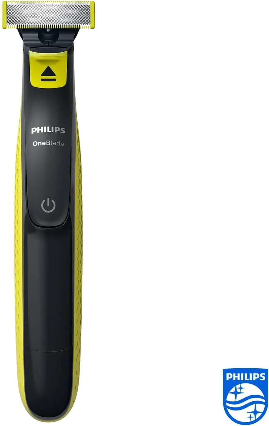 Philips OneBlade Original Hybrid Face - Electric Beard Trimmer, Shaver. 1xOriginal Blade for face, 1x5in1 Adjustable Comb, 1 x Extra Original Blade, 1x Soft Pouch (Model QP2724/30)