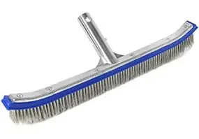 Pool Brush Heavy Duty Aluminum Back Extra Wide 18" With Ez Clip And Strong