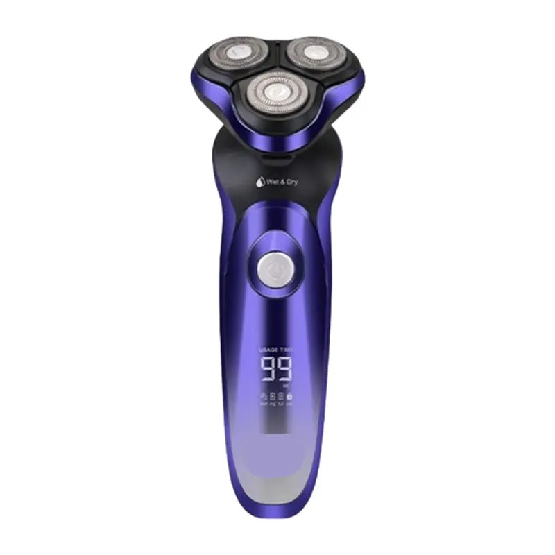 Portable Rechargeable Triple Blades Wet And Dry Men'S Razor En-9310