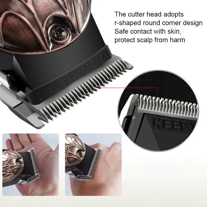 Professional Barber Hair Clippers Home Hair cutting Machine with LCD