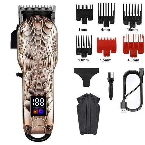 Professional Barber Hair Clippers Home Hair cutting Machine with LCD