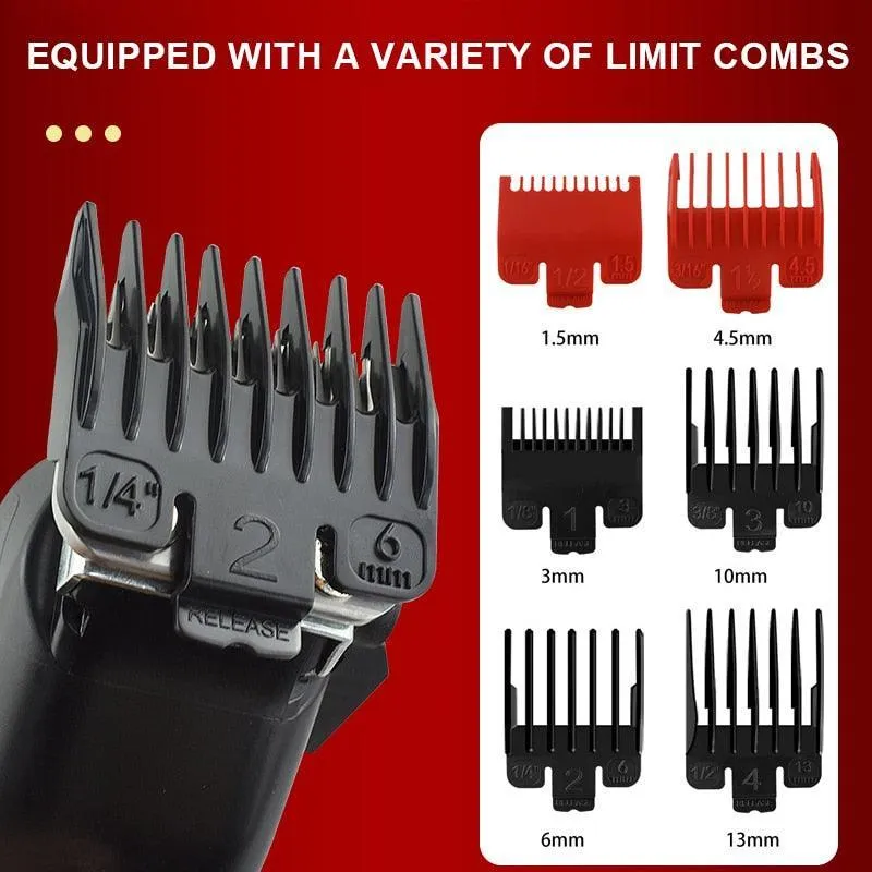 Professional Barber Hair Clippers Home Hair cutting Machine with LCD