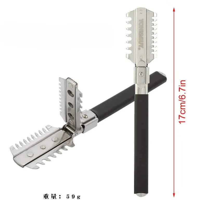 Professional Double-Edge Shaving Razor for Haircuts & Beard Trimming