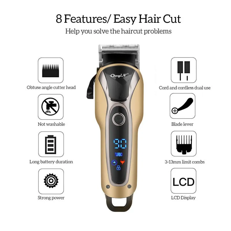 Professional Men's Hair Clipper Electric Beard & Trimmer Sets