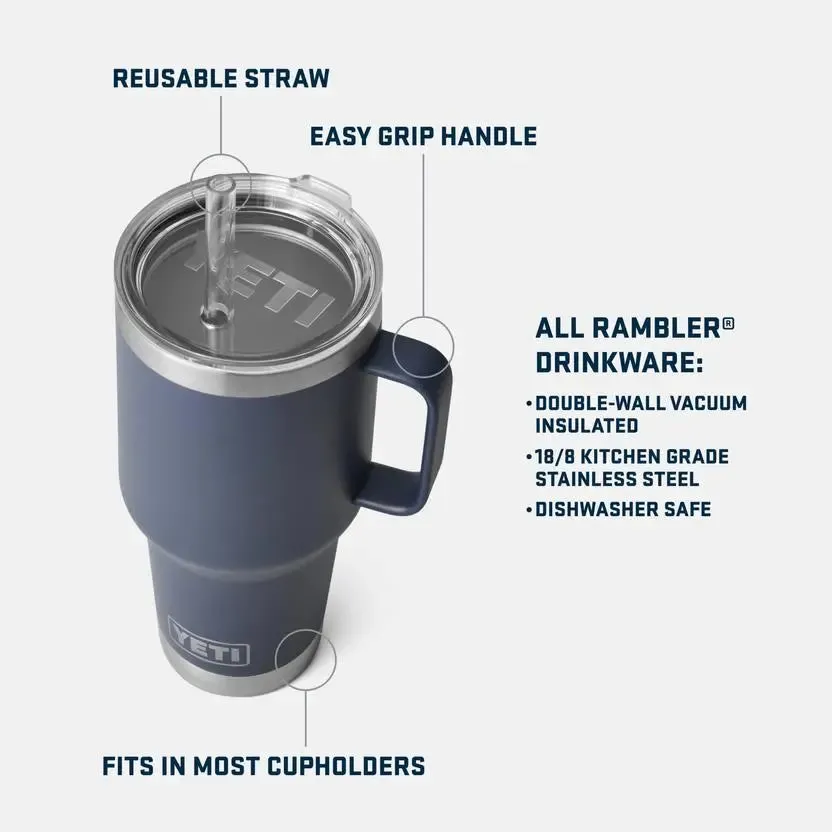 Rambler® 35 oz (994 ml) Straw Mug - White