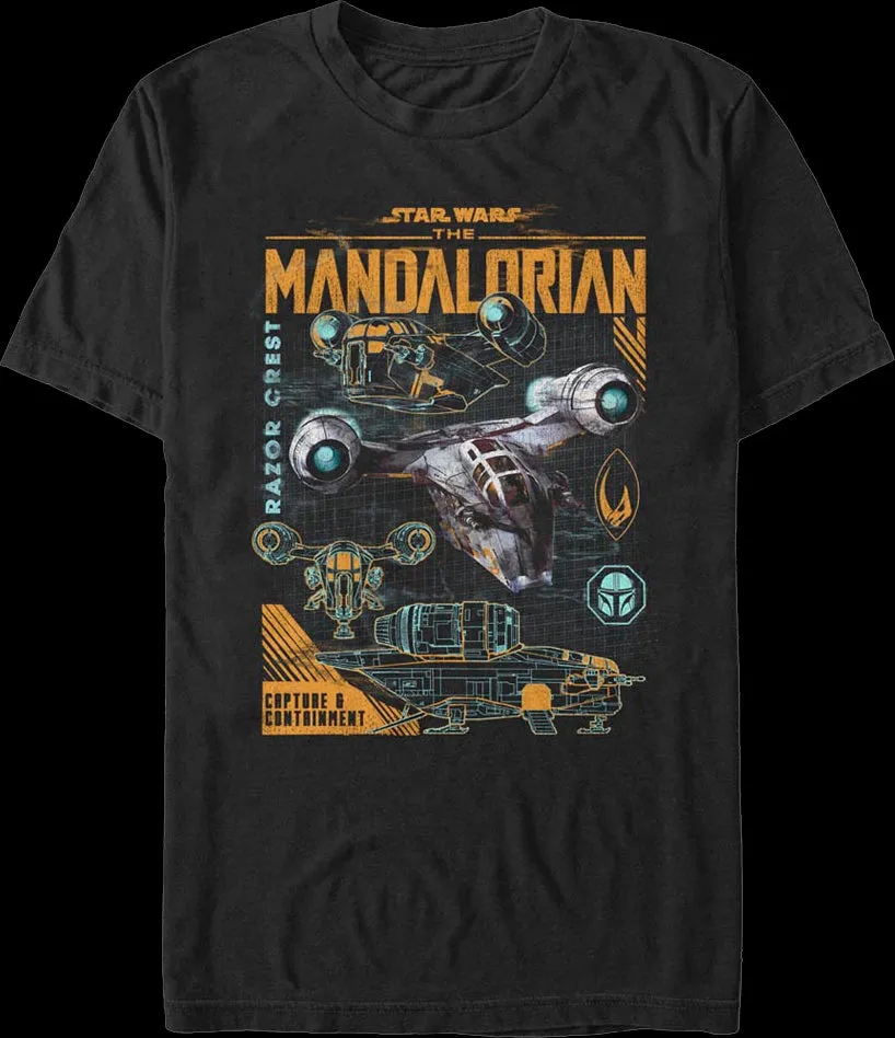 Razor Crest The Mandalorian Star Wars T-Shirt