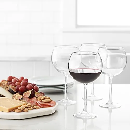 Red Wine Balloon Wine Glasses - 20-Ounce, Set of 4