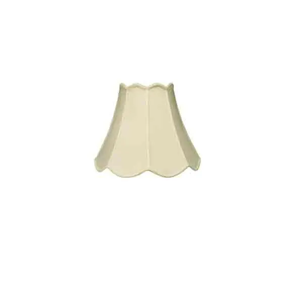 Scallop Bell Lamp Shade, Eggshell 4x8x6