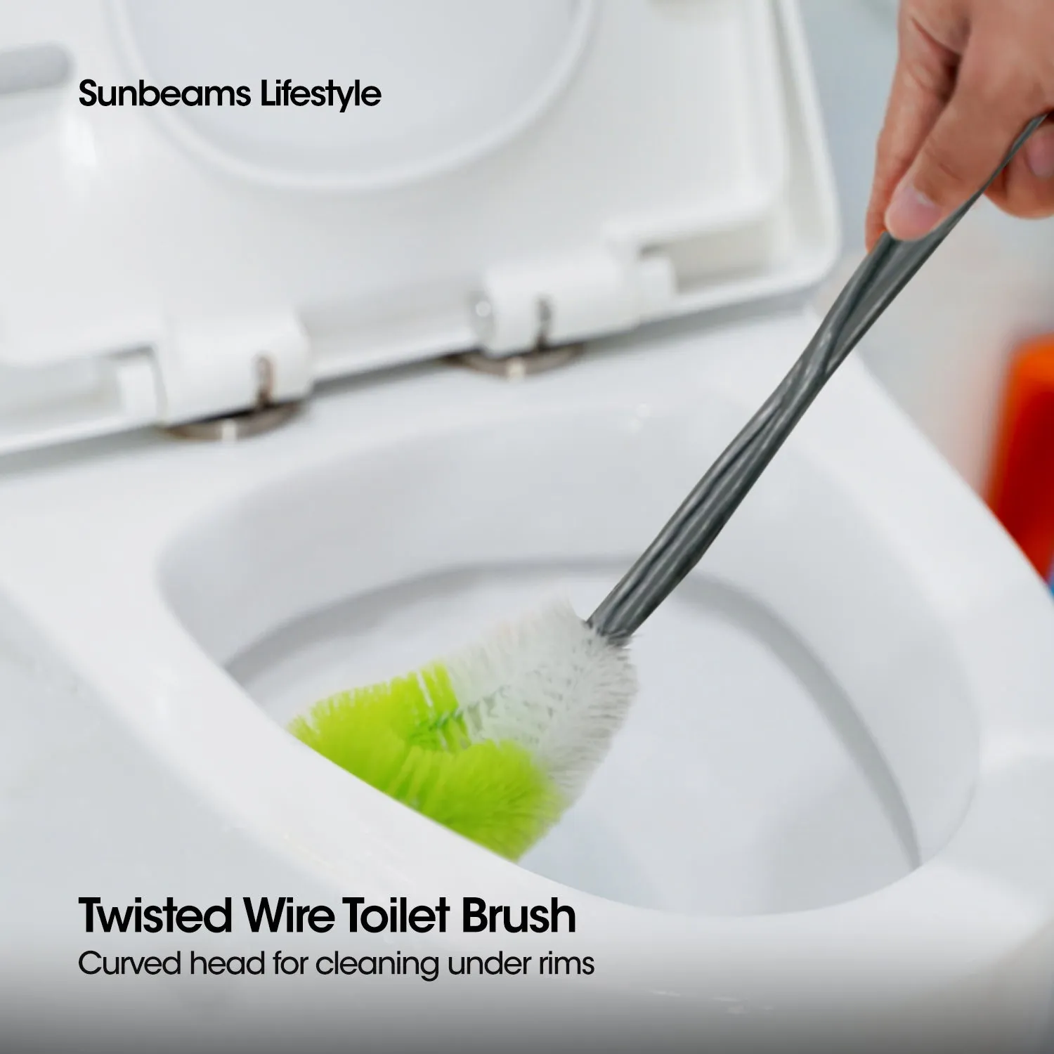 SCRUBZ Premium Twisted Wire Toilet Brush Cleaning Tools