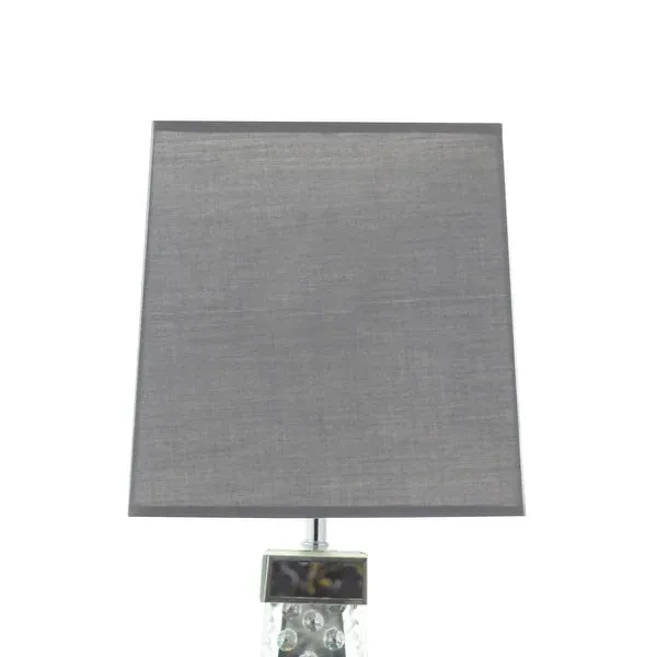 Silver Glass Glam Table Lamp 29 x 10 x 10