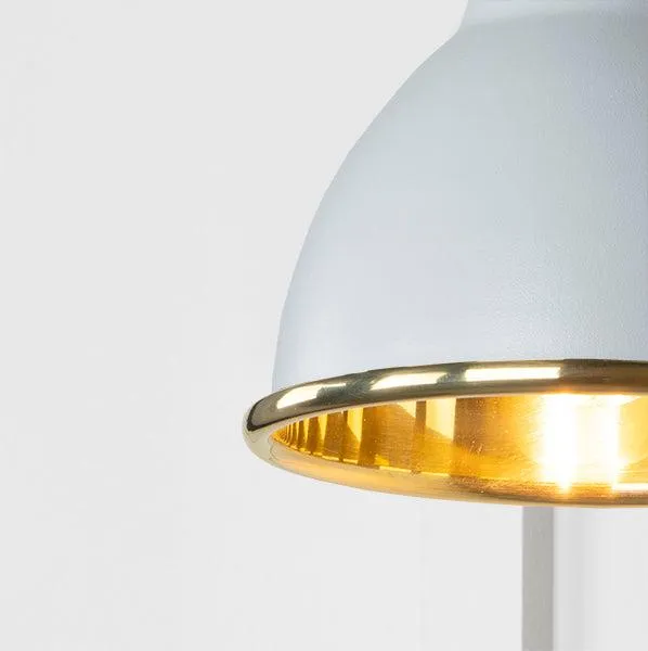 Smooth Brass Brindley Wall Light in Birch | From The Anvil