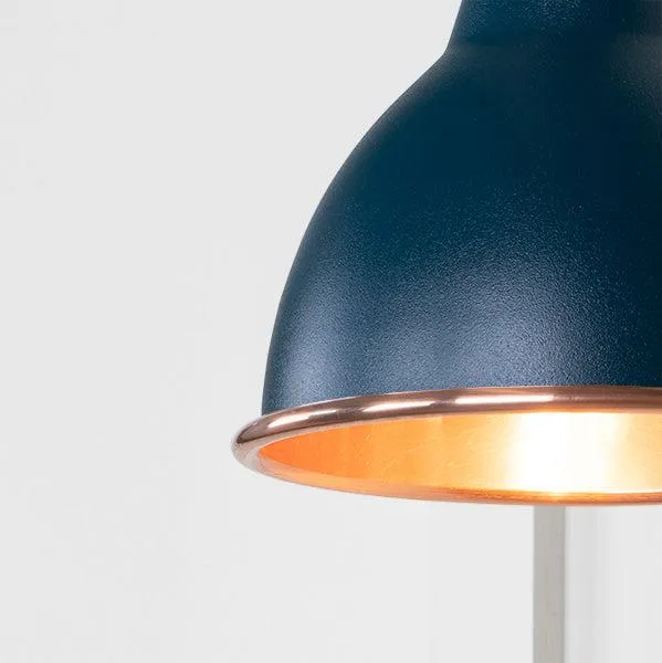 Smooth Copper Brindley Wall Light in Dusk | From The Anvil