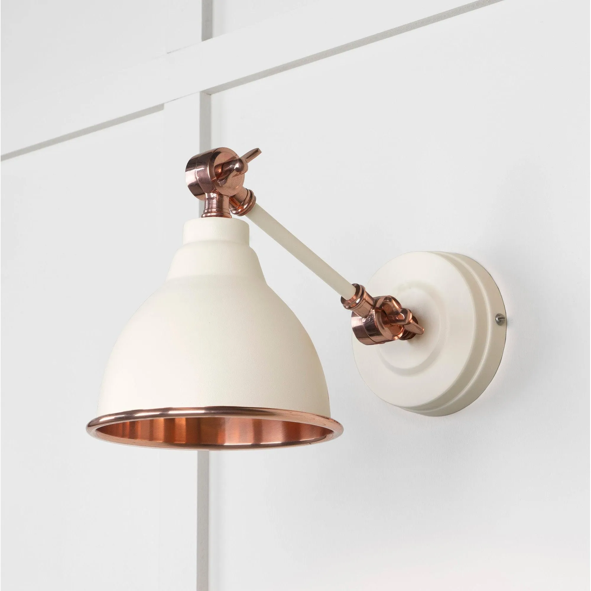 Smooth Copper Brindley Wall Light in Teasel | From The Anvil