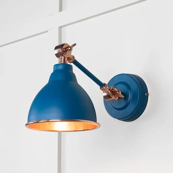 Smooth Copper Brindley Wall Light in Upstream | From The Anvil