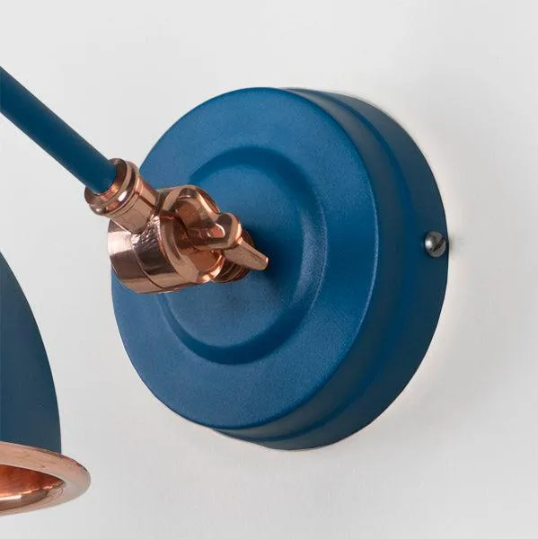 Smooth Copper Brindley Wall Light in Upstream | From The Anvil