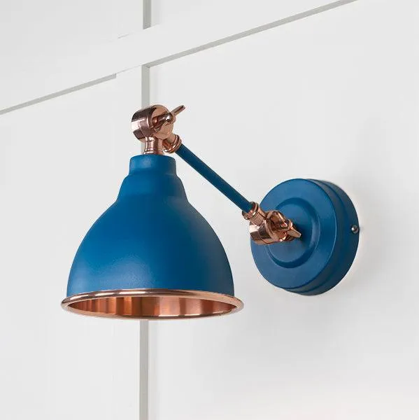 Smooth Copper Brindley Wall Light in Upstream | From The Anvil