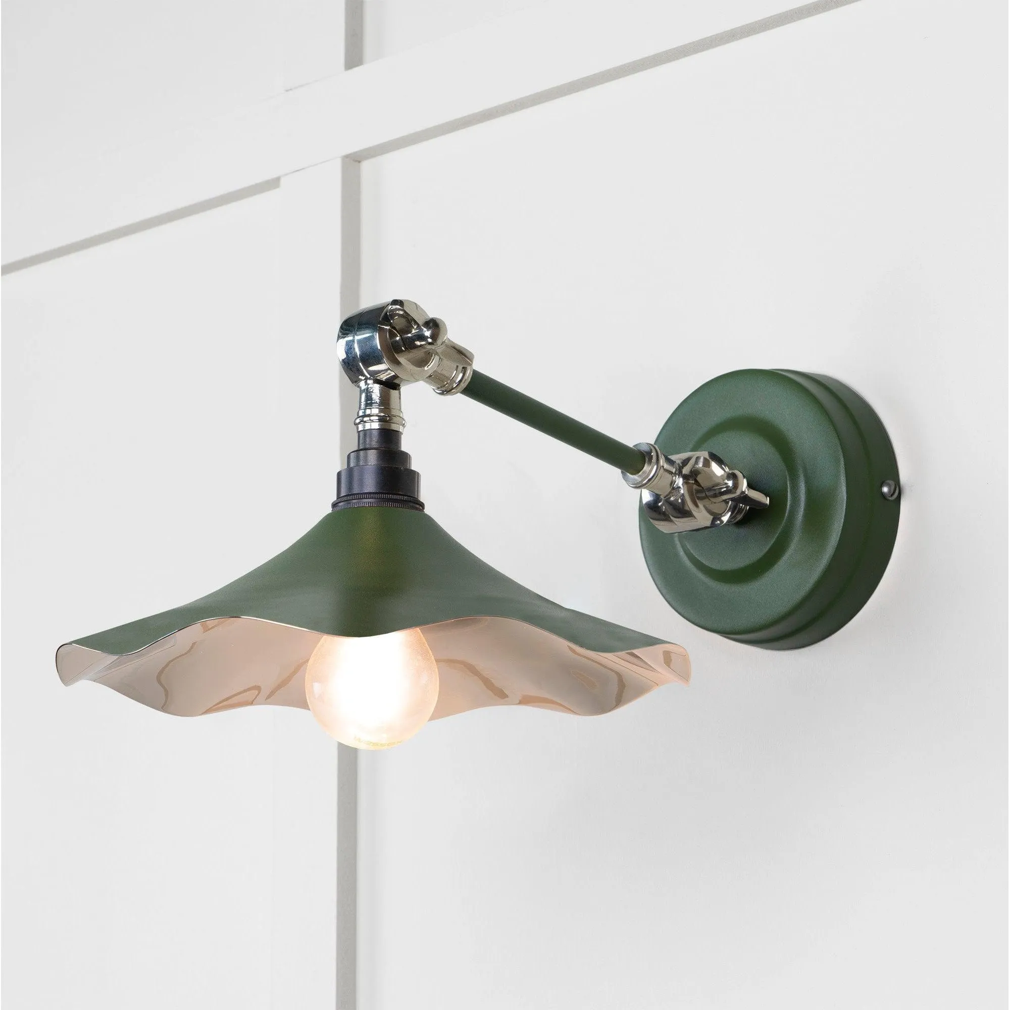 Smooth Nickel Flora Wall Light in Heath | From The Anvil