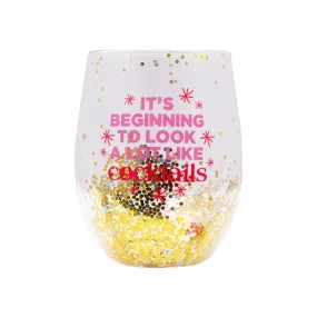 Splosh Stemless Christmas Wine Glass - Christmas Cocktails