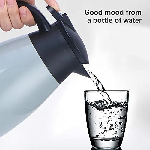 Stainless Steel Insulation Bottle Double Walled Vacuum Flask 2L Keep Heat Cold for Beverage Tea Coffee Water