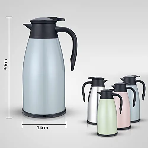 Stainless Steel Insulation Bottle Double Walled Vacuum Flask 2L Keep Heat Cold for Beverage Tea Coffee Water