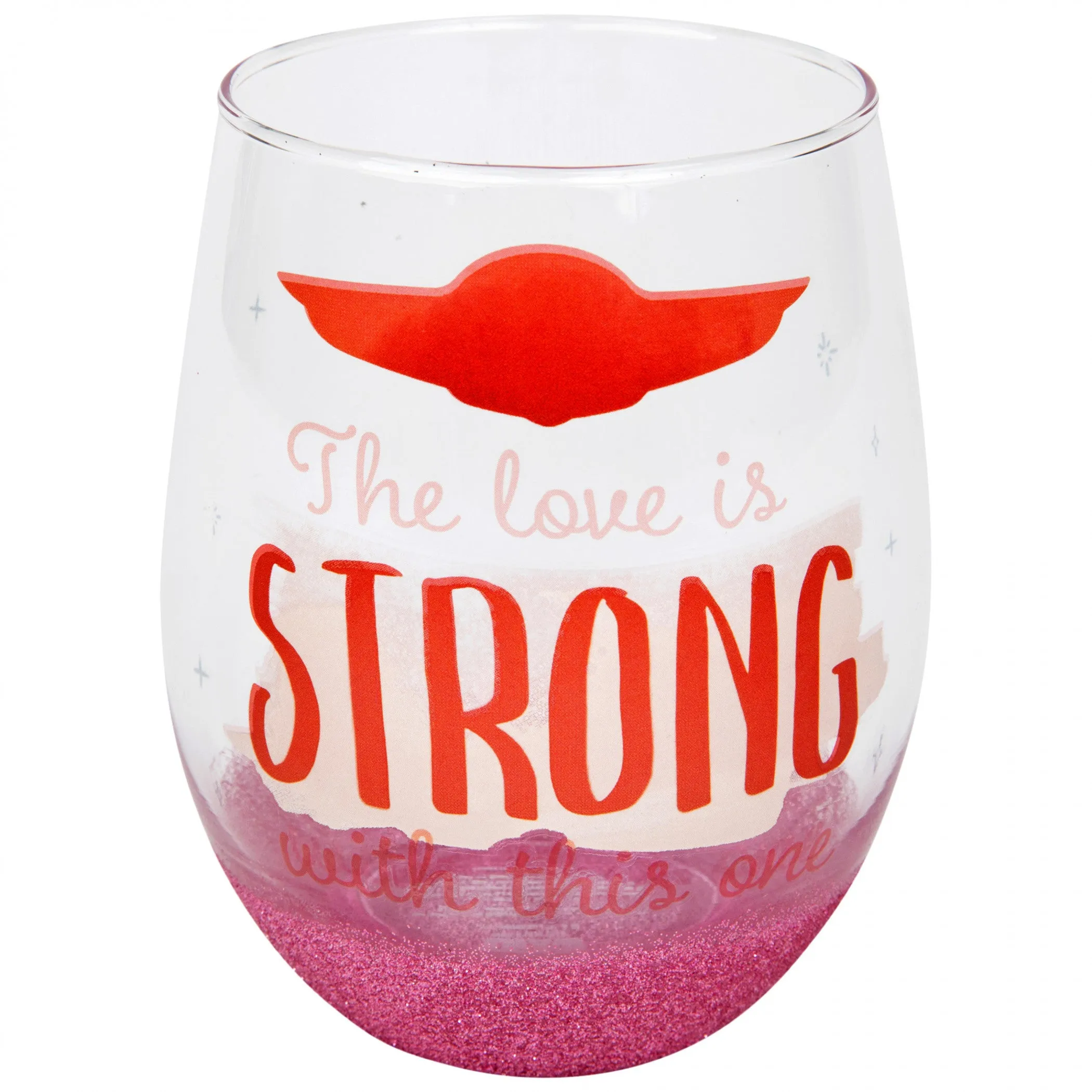 Star Wars The Mandalorian Grogu The Love Is Strong 20oz Wine Glass