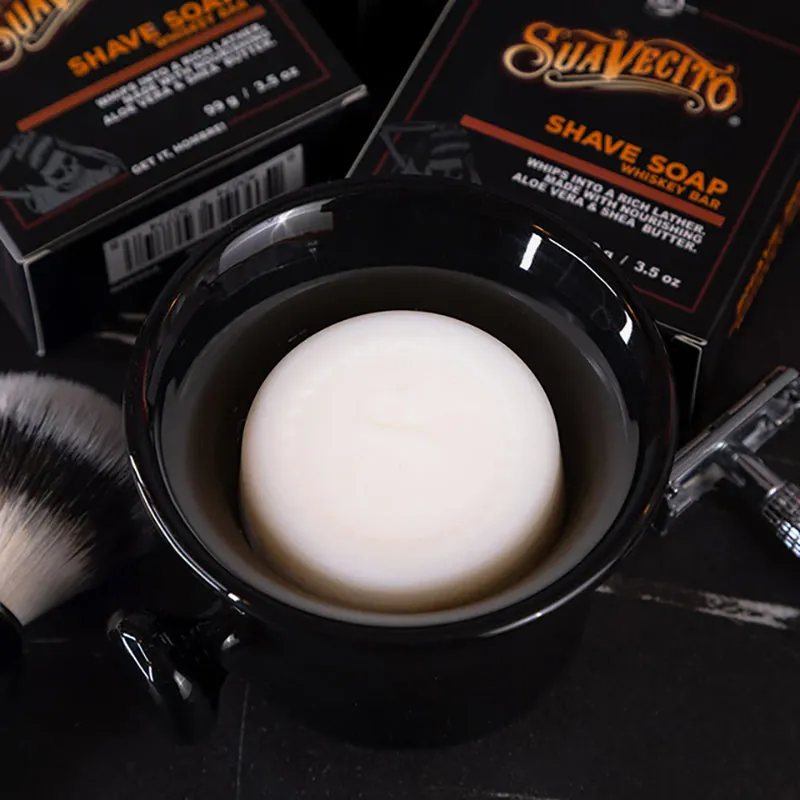 Suavecito - Premium Blends Shave Soap, Whiskey Bar, 99g