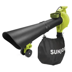 Sun Joe SBJ606E-GA-SJG 4-in-1 Electric Blower | 250 MPH | 14 Amp | Vacuum | Mulcher | Gutter Cleaner