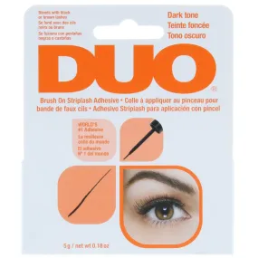 The DUO Brush On Striplash Adhesive - Dark Tone