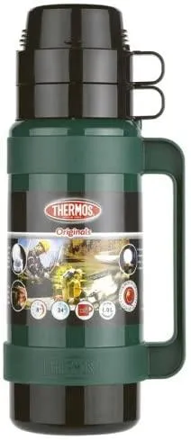 Thermos Mondial Flask, 1.0 L - Assorted - Black/Green/Blue