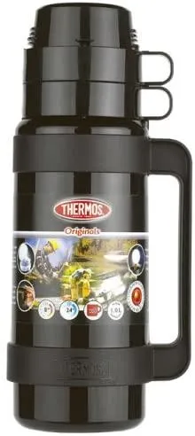 Thermos Mondial Flask, 1.0 L - Assorted - Black/Green/Blue