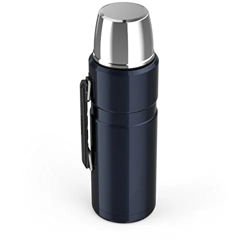 Thermos Stainless King 68 Ounce Vacuum Insulated Beverage Bottle, Midnight Blue