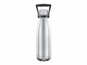 TRENDCARD Stainless Steel 24 Hrs Hot and Cold Vacuum Insulated Flask with Handle, 1.8 LTR, Set of 1, Silver, Echo | Lightweight | Trekking | Thermosteel Flask | Home | Kitchen | Traveling | Hiking