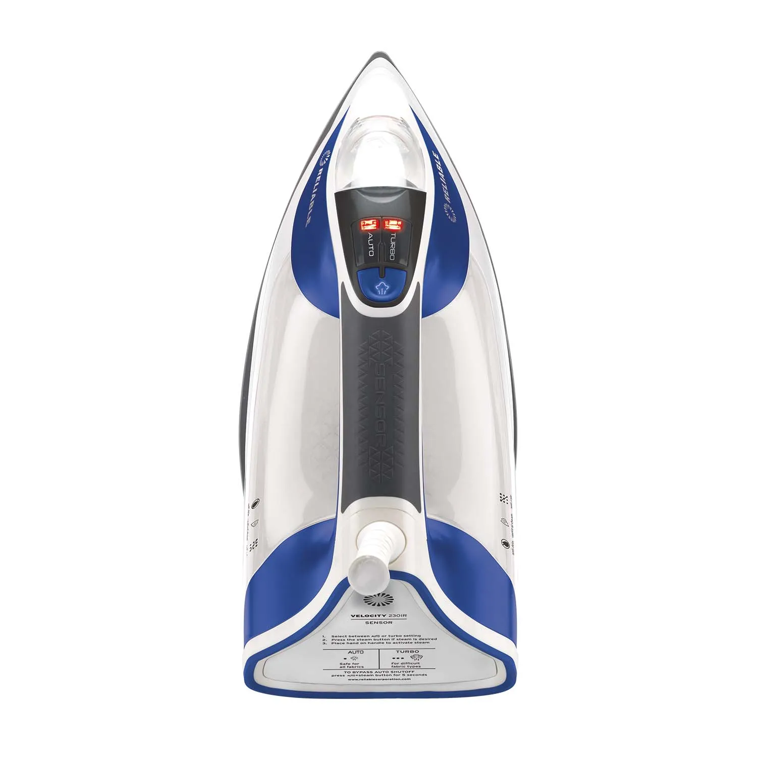 Velocity Sensor 240IR Compact Vapor Generator Steam Iron