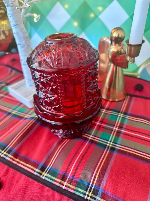 Vintage Fairy Lamp - Indiana Glass