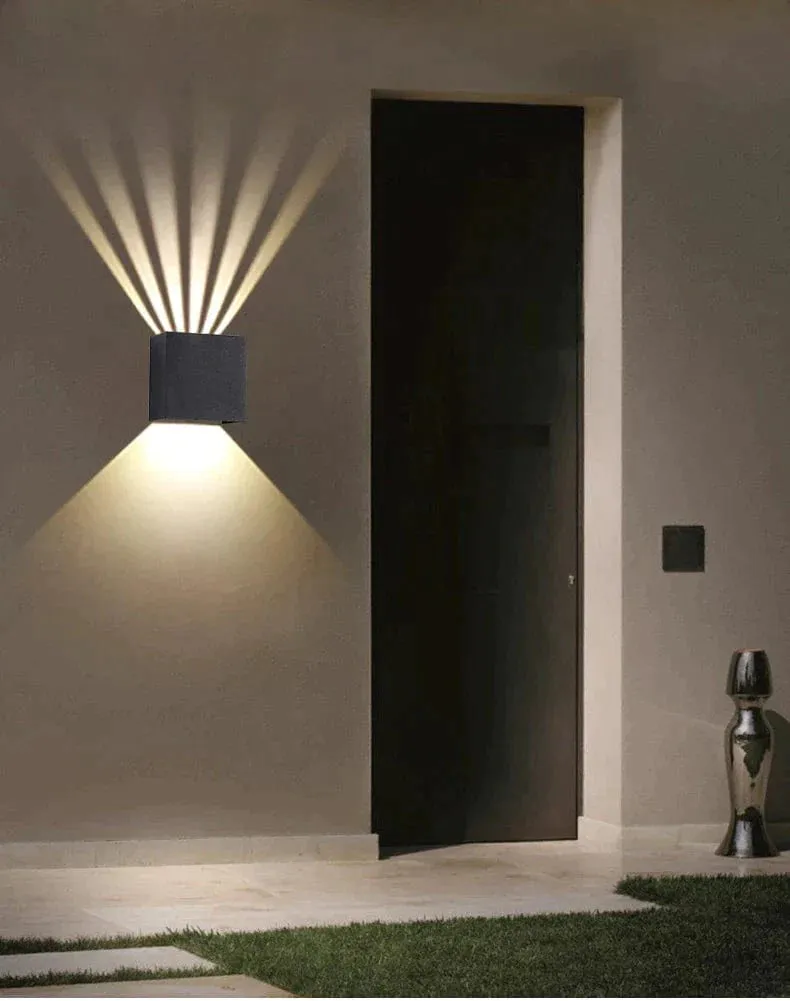 Wall Mounted Waterproof Sconce Square