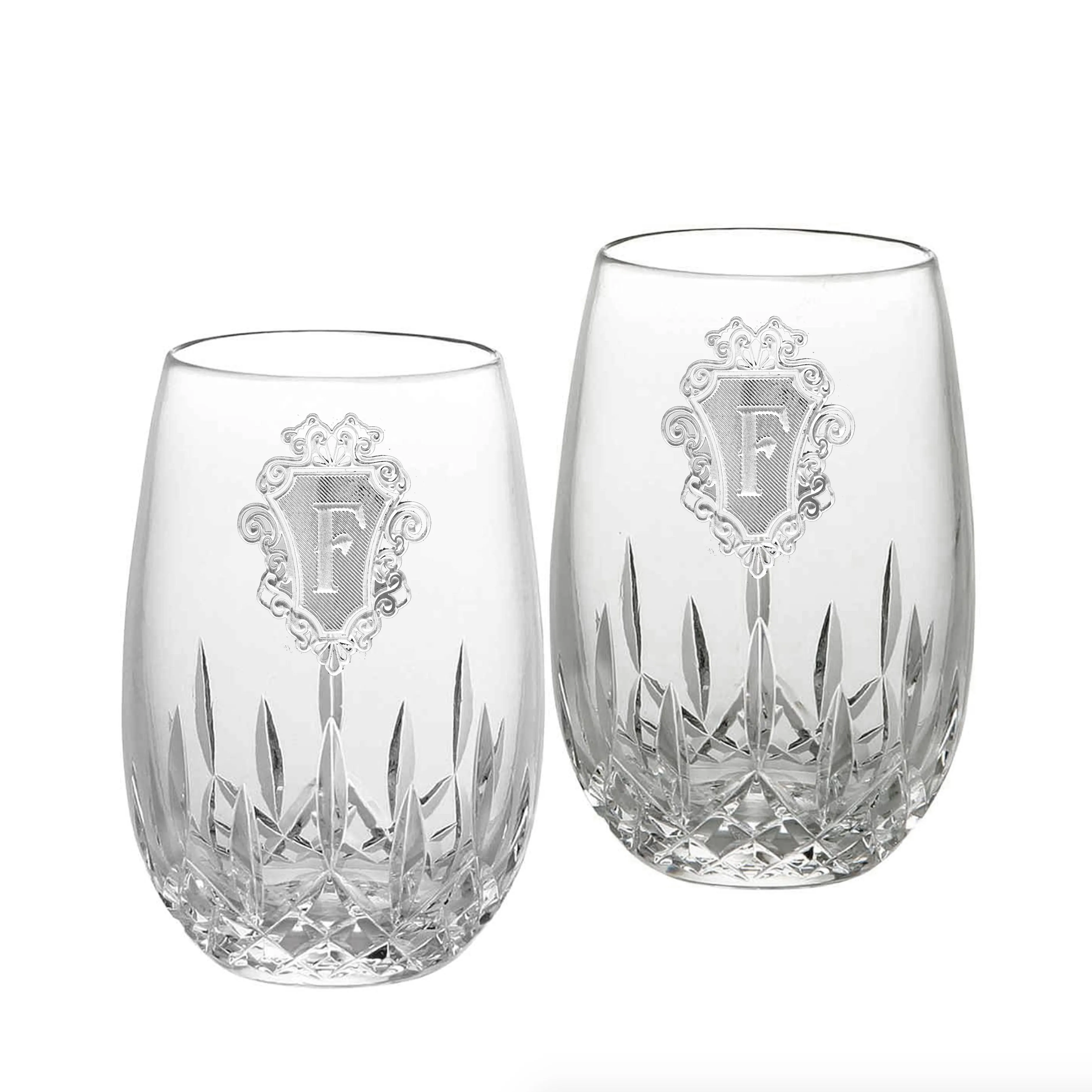 Waterford Lismore Nouveau Stemless, PAIR