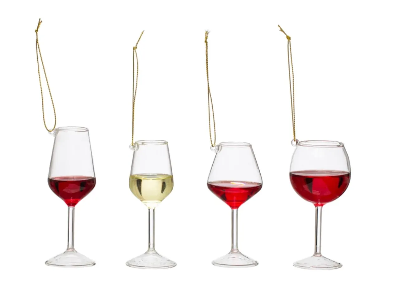 Wine Glass Ornaments