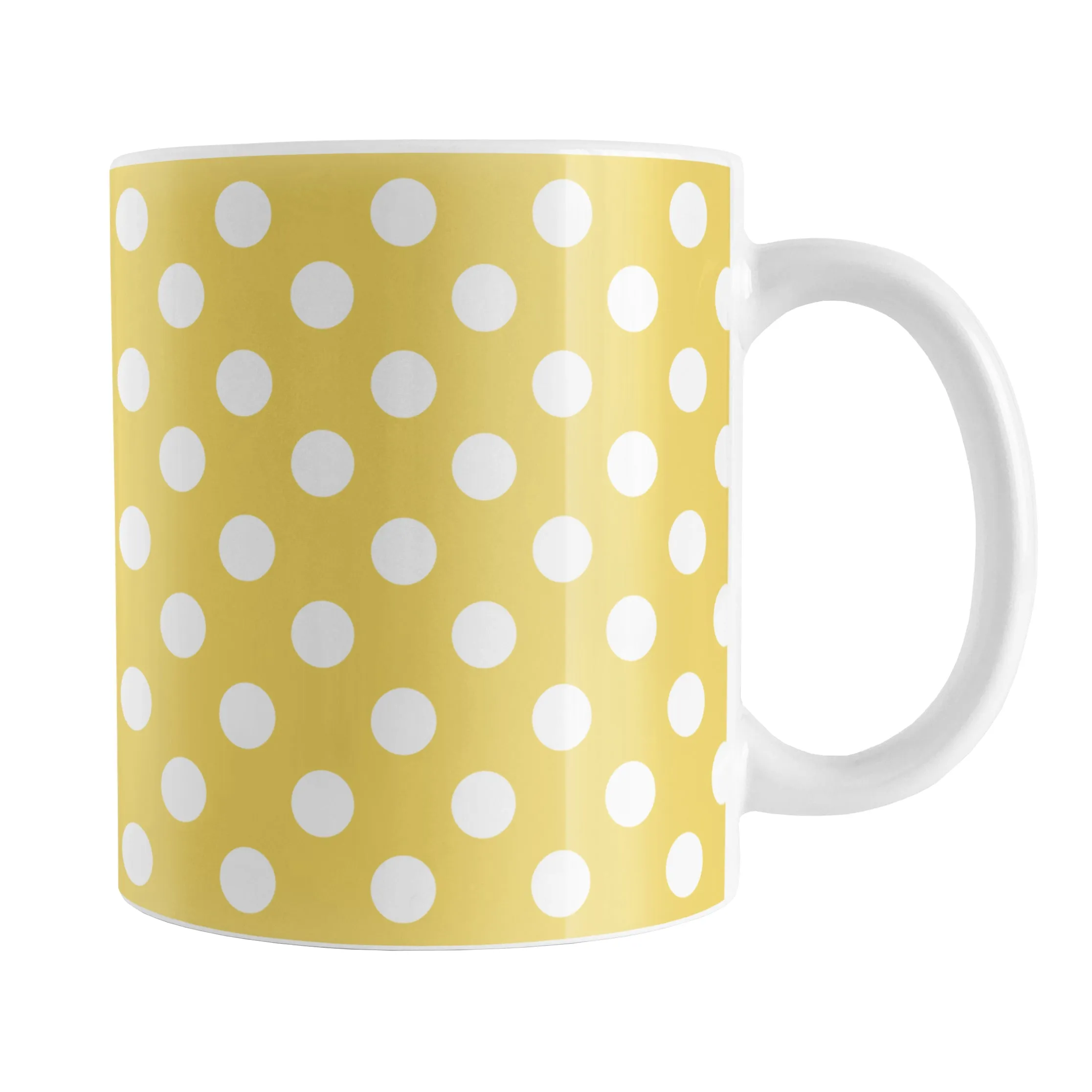 Yellow Polka Dot Mug