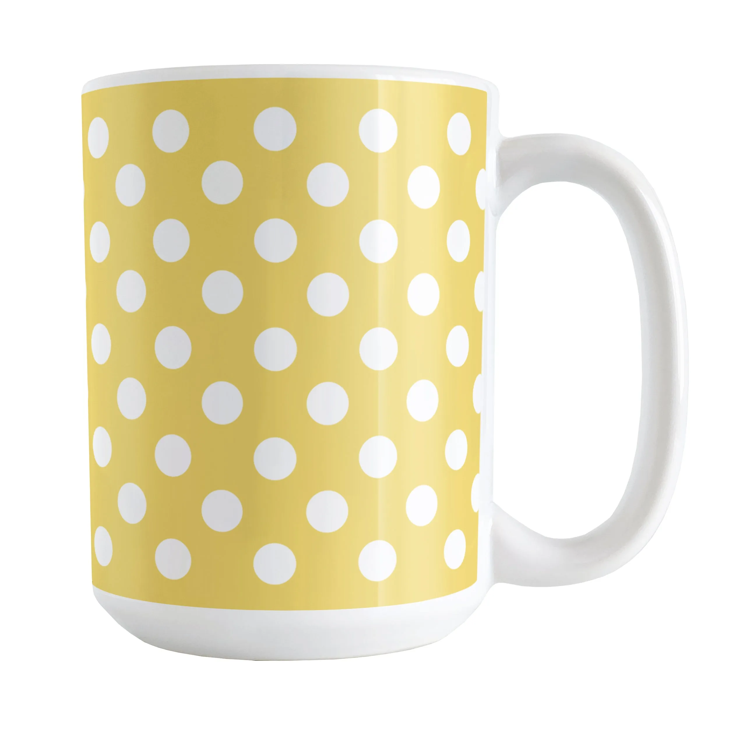 Yellow Polka Dot Mug