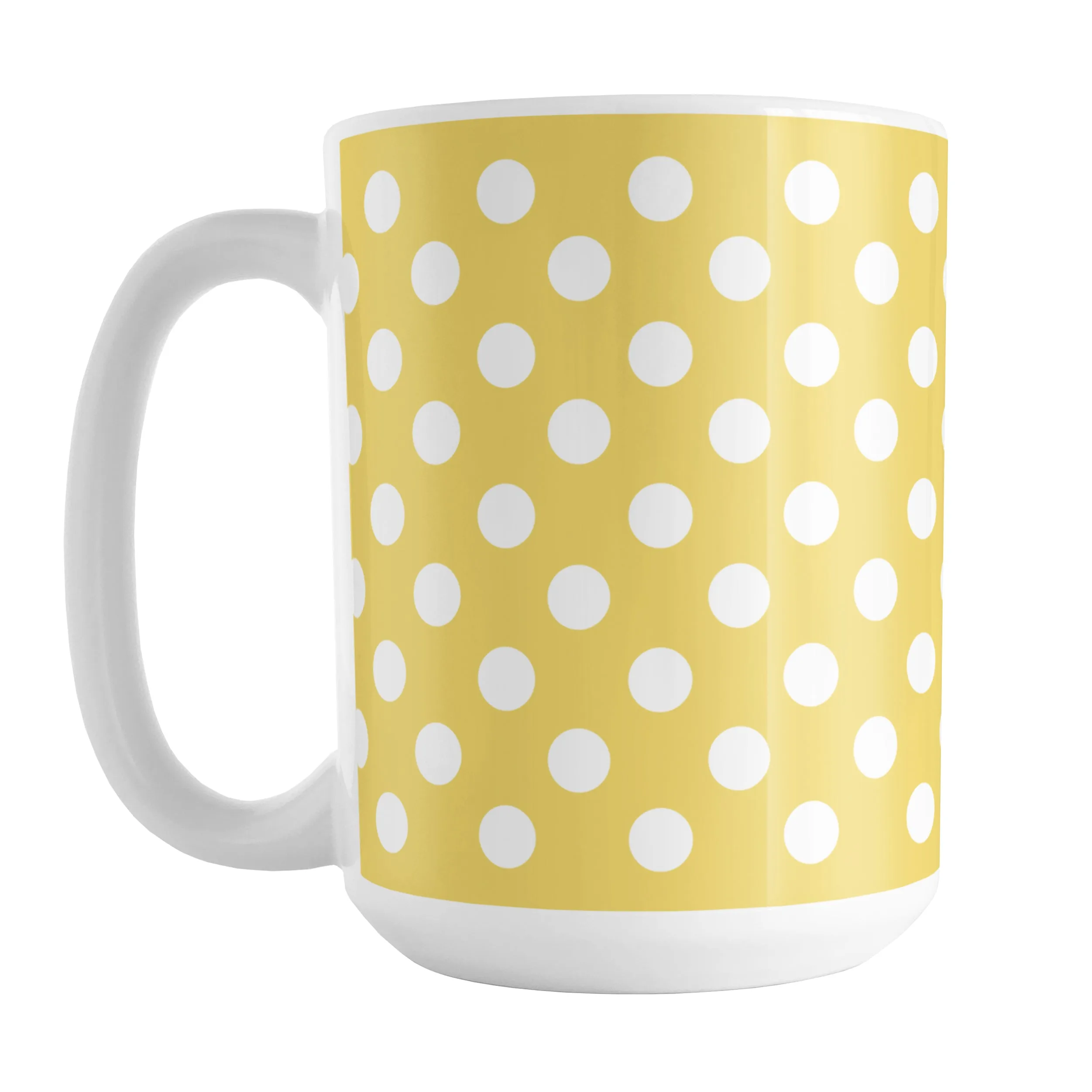 Yellow Polka Dot Mug